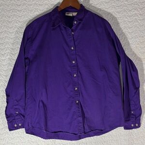 Vibrant Purple Women's Button Down Shirt